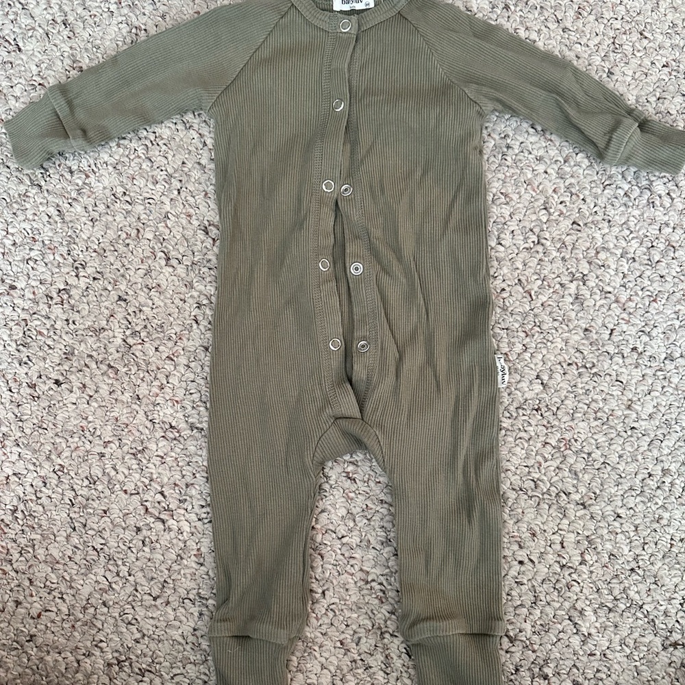 Olive Green Kids One Piece